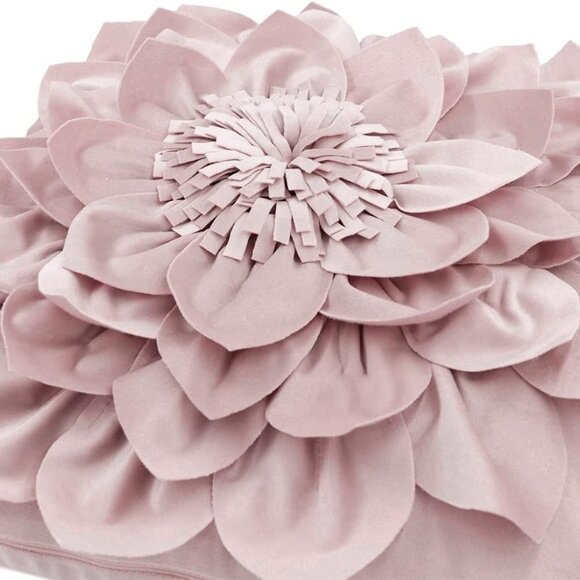 3D Flower Handmade Throw Pillow Covers Decorative Cushion Covers Soft Velvet Pil - Picture 4 of 9